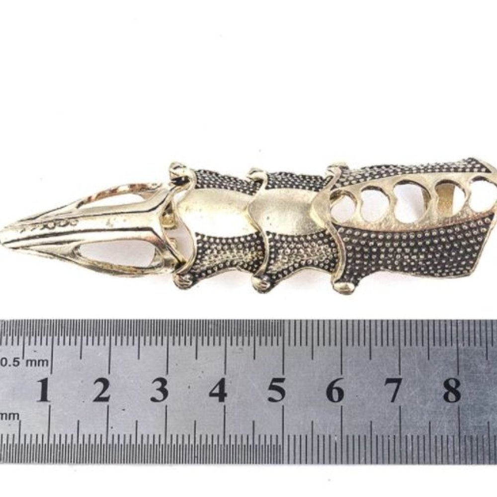 Set of 3 Full Finger Armor Rings - Picture 5 of 6